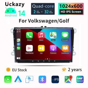 Autoradio Android14 für VW,Seat,Skoda Multimedia Carplay 4G Auto