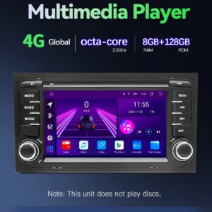 Alternative view of Android14 Autoradio für Audi a4 b6 b7 s4 b7 b6 rs4 Seat Exeo 2012-2015 rs4 b7  2014-2018 Multimedia