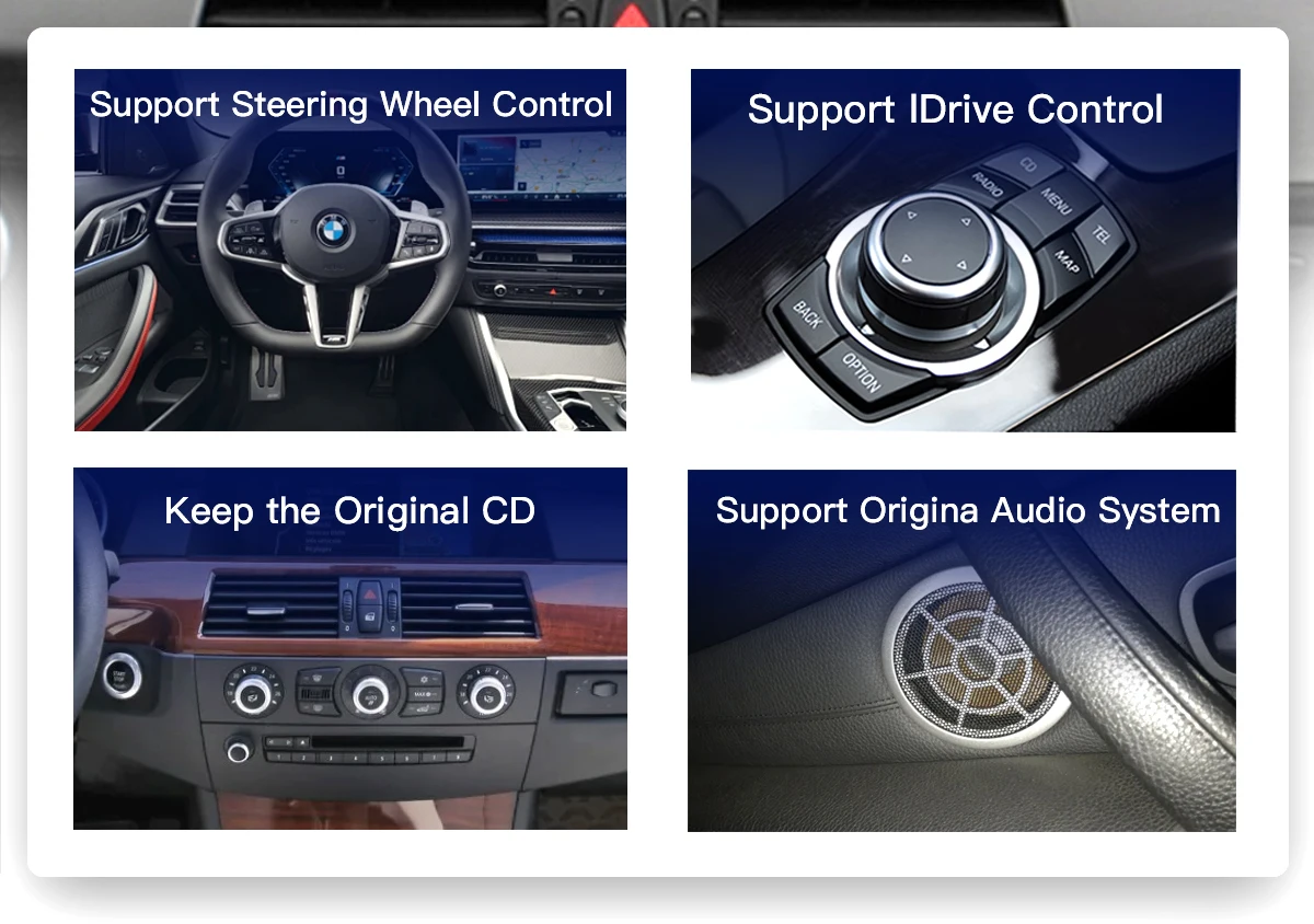 2400*900 QLED Bildschirm GPS Navi Android 14 Auto video 12,8 zoll für BMW X5 E70 X6 E71 2007-2019 CCC CIC Drahtlose Carplay 4G DSP