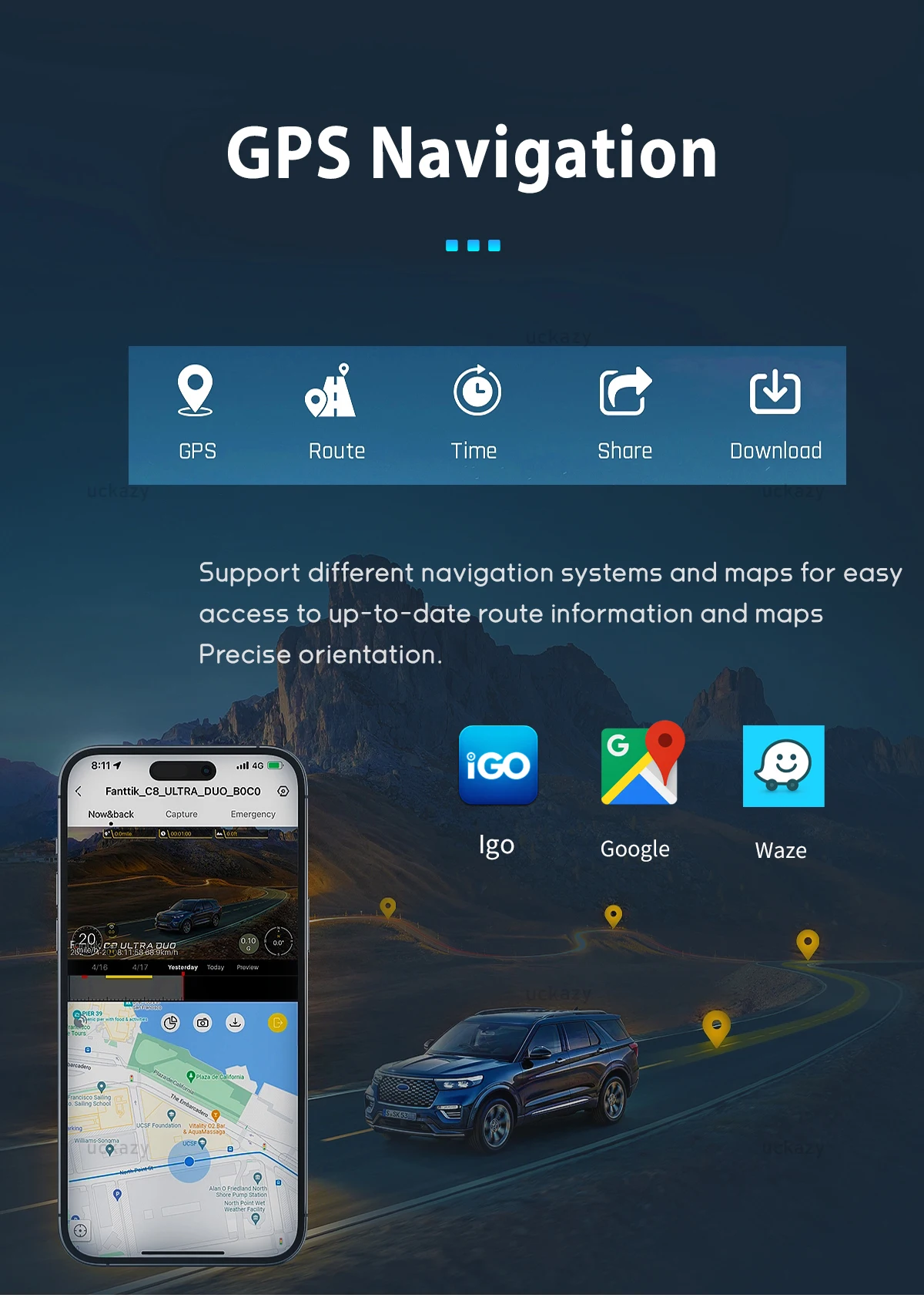 8GB kabelloses Carplay Android 14 Autoradio GPS-Navigation für Mercedes Benz S-Klasse W221 3.0/3,5 Multimedia-Bildschirm Audio Stereo4g