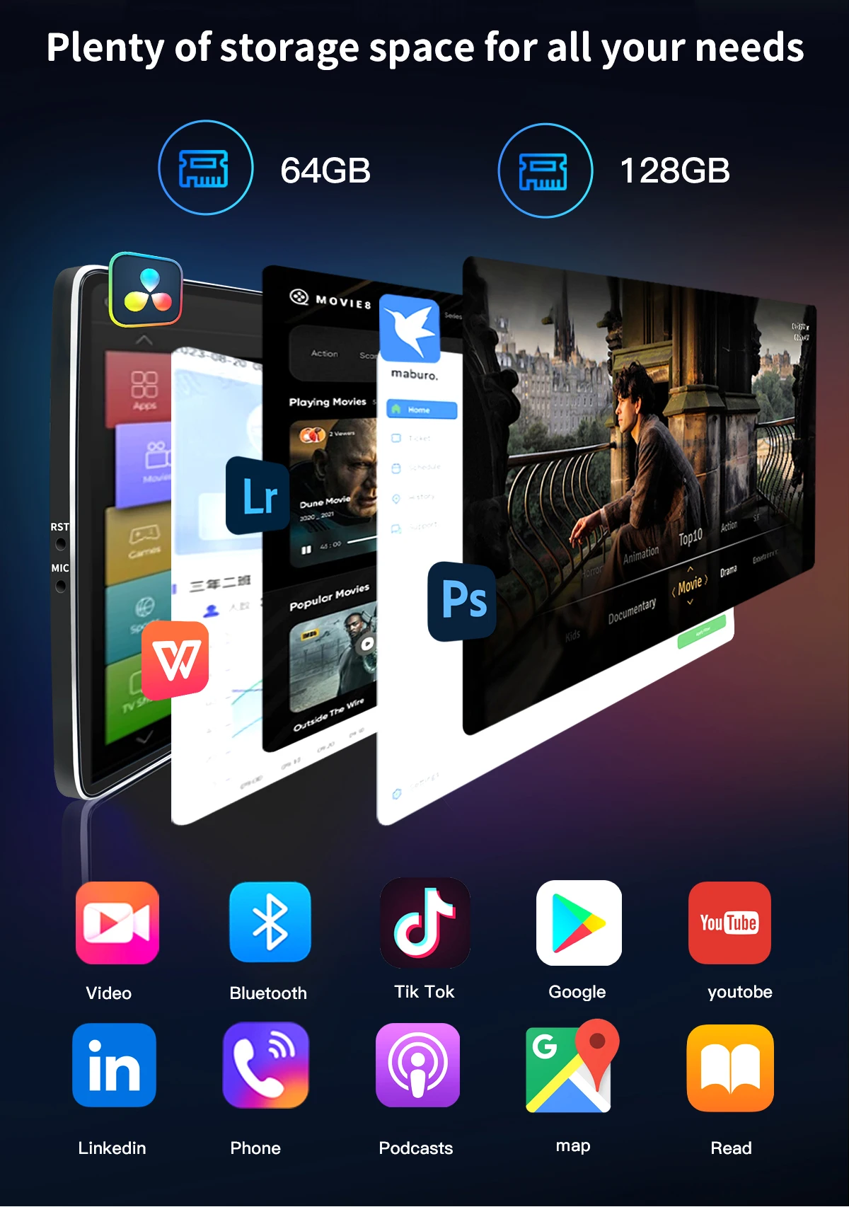 12,8'' 2400*900 Hohe Auflösung Android 14 Snapdragon 665 Uckazy Drahtlose CarPlay Für BMW 2 Serie F45 F46 2013-2019 NBT EVO System Auto Radio Multimedia Android Auto Navigation GPS