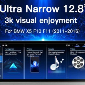 Alternative view of Android 14 Autoradio für BMW 5er F10 F11 2010-2016 CIC NBT Auto Video Player GPS NAVI