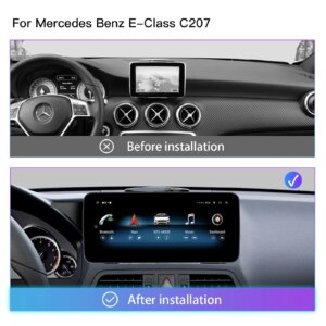 Alternative view of Autoradio Sndroid 14 für Mercedes Benz E-klasse c207 w207 a207 2012-2015 Multimedia Bildschirm Carplay