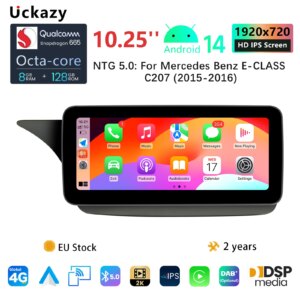 Autoradio Sndroid 14 für Mercedes Benz E-klasse c207 w207 a207 2012-2015 Multimedia Bildschirm Carplay