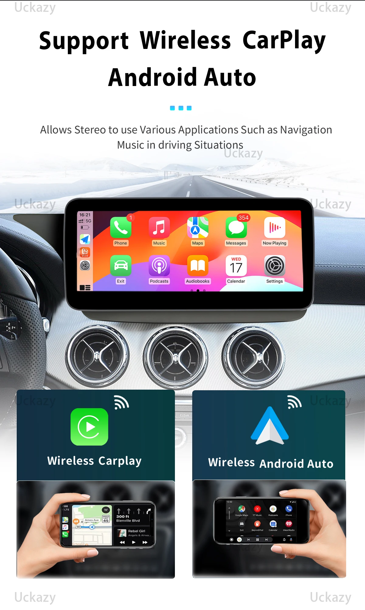 Qualcomm 2009 kabelloses carplay autoradio android 14 für mercedes benz eclass e-klasse c207 w207 a207 2012-2015 multimedia bildschirm