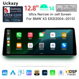 12,8'' Android14 Autoradio Multimedia für BMW X3 E83 2004-2012, 4G WiFi