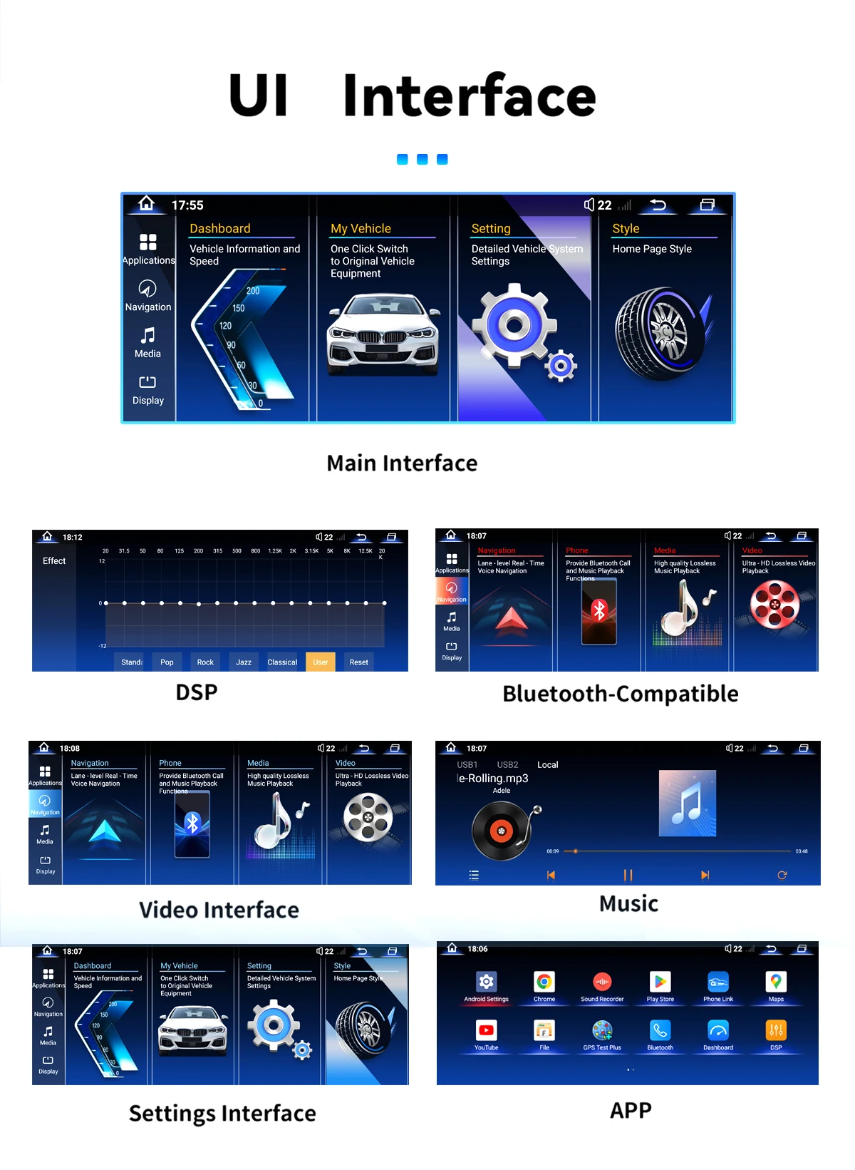 2400*900 Hochauflösender 12,8'' Android 14 Snapdragon 665 Multimedia-Video-Stereo-Player für BMW X3 E83 2004-2012, 4G WiFi Autoradio