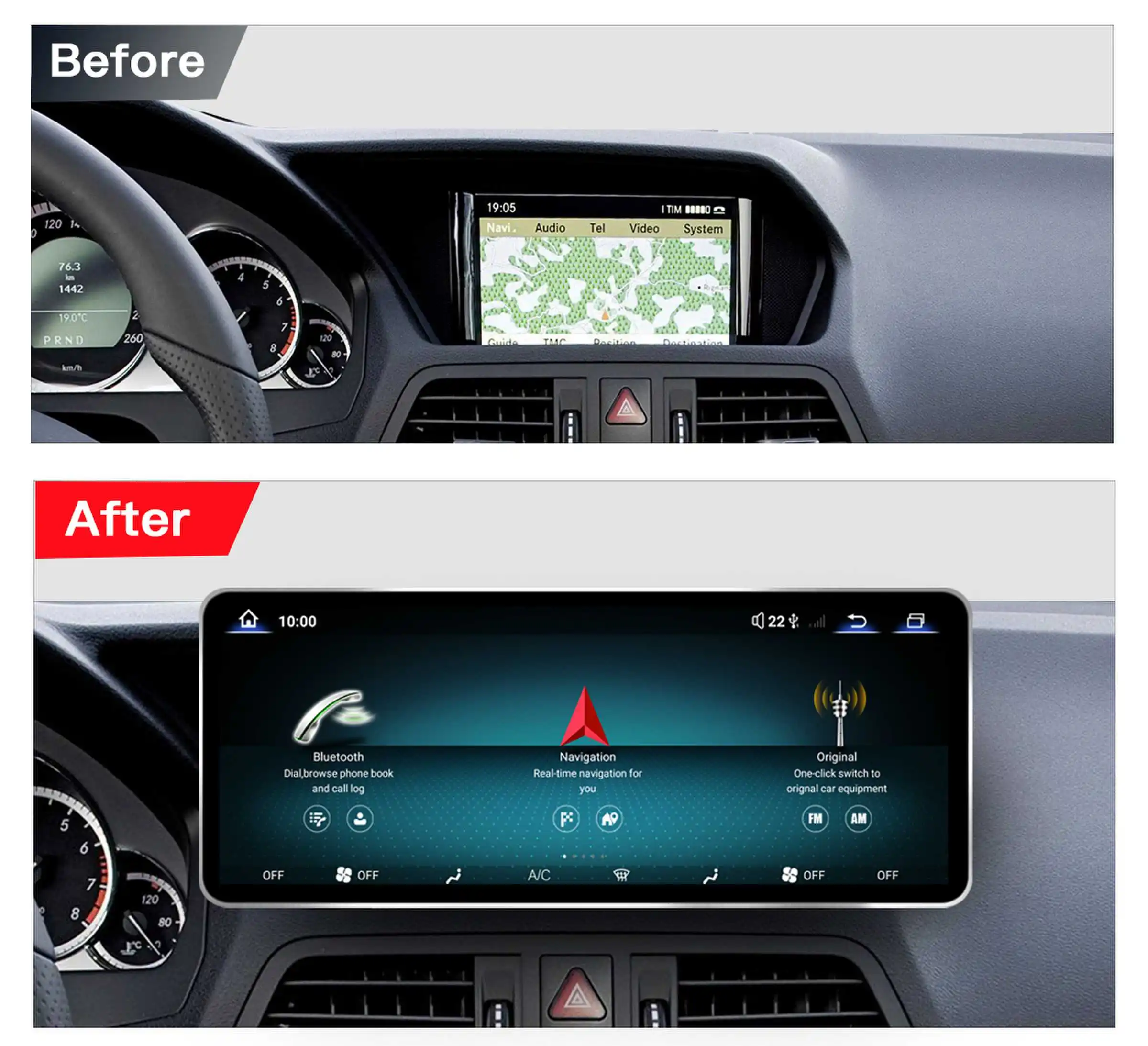 12,8'' 2400*900 Hohe Auflösung Android 14 Snapdragon 665 Drahtlose Carplay AutoRadio Für Mercedes Benz E-Klasse C207 W207 A207 Multimedia Bildschirm GPS