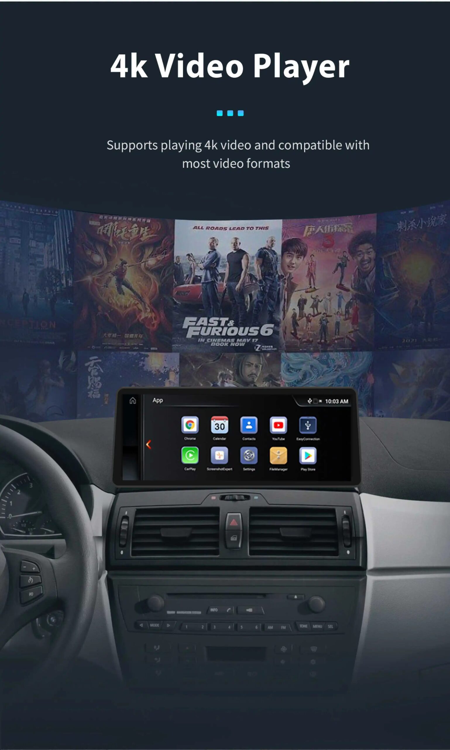 12,3 Zoll Qualcomm Snapdragon 2004 Android 14 Multimedia-Video-Stereo-Player für BMW X3 E83 2013-2017, 4g WLAN-Autoradio