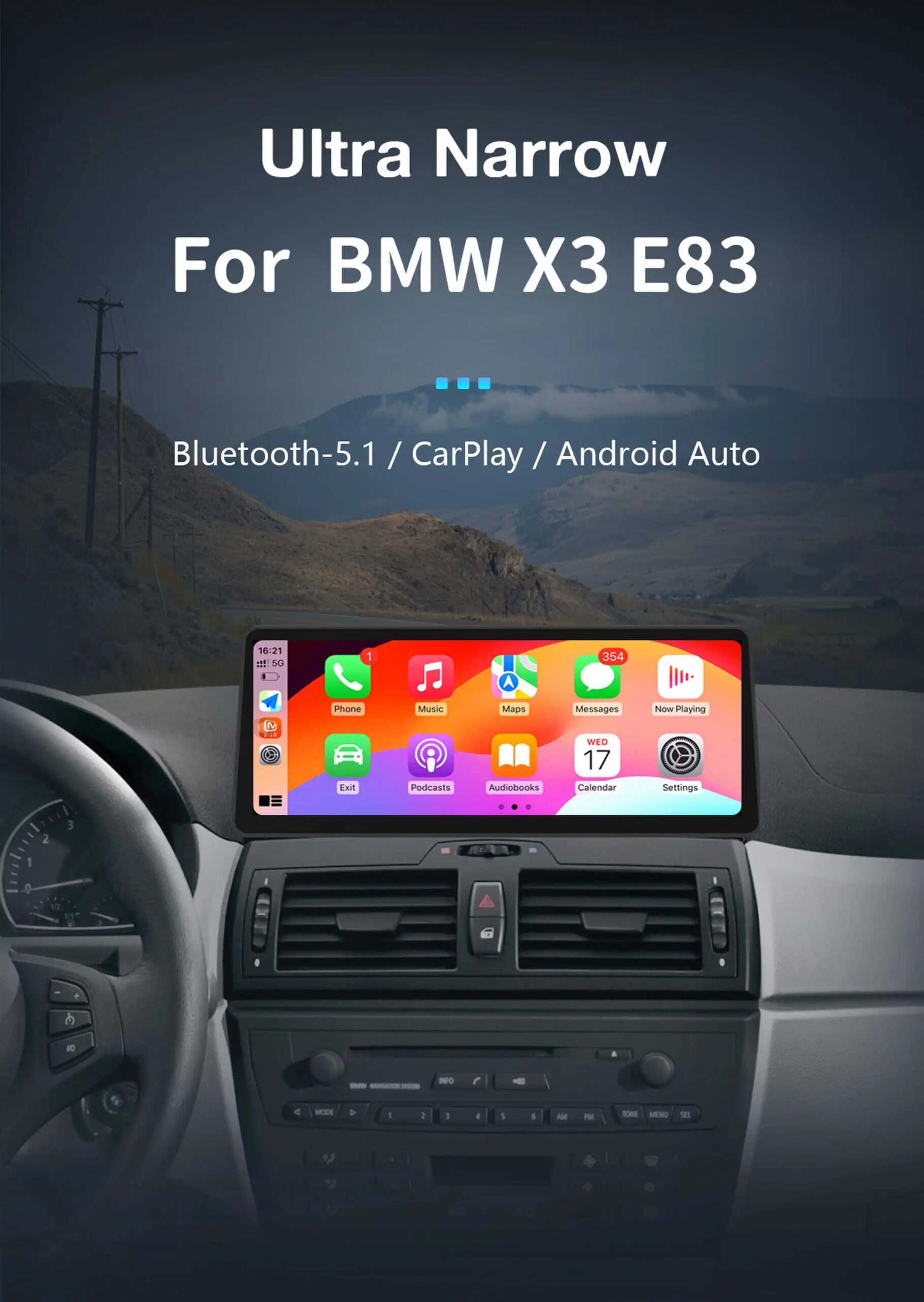 12,3 Zoll Qualcomm Snapdragon 2004 Android 14 Multimedia-Video-Stereo-Player für BMW X3 E83 2013-2017, 4g WLAN-Autoradio