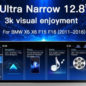 Alternative view of Android 14 Autoradio für BMW X5 F15 X6 F16 NBT EVO Auto Video Player GPS NAVI Bluetooth Snapdragon 665 Android System Drahtlose Carplay AUTO