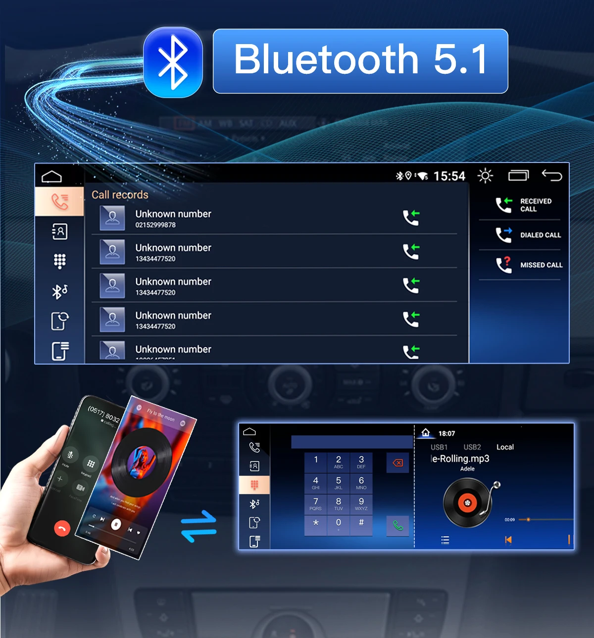 Android 14 Autoradio für BMW 2er F45 F46 2013-2019 NBT EVO System Autoradio Multimedia Android Auto Navigation GPS – Bild 7