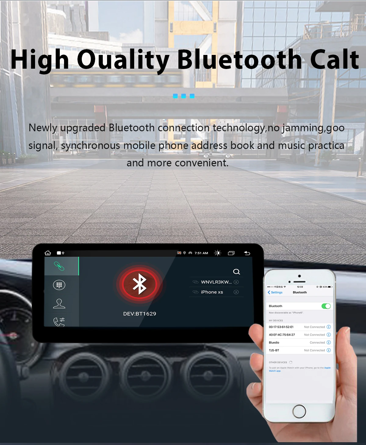 Carplay Android 14 Snapdragon 2015 Autoradio für Mercedes Benz C-Klasse W205 Glc Klasse x253 W446 2013-2017 Multimedia 4g GPS Navi