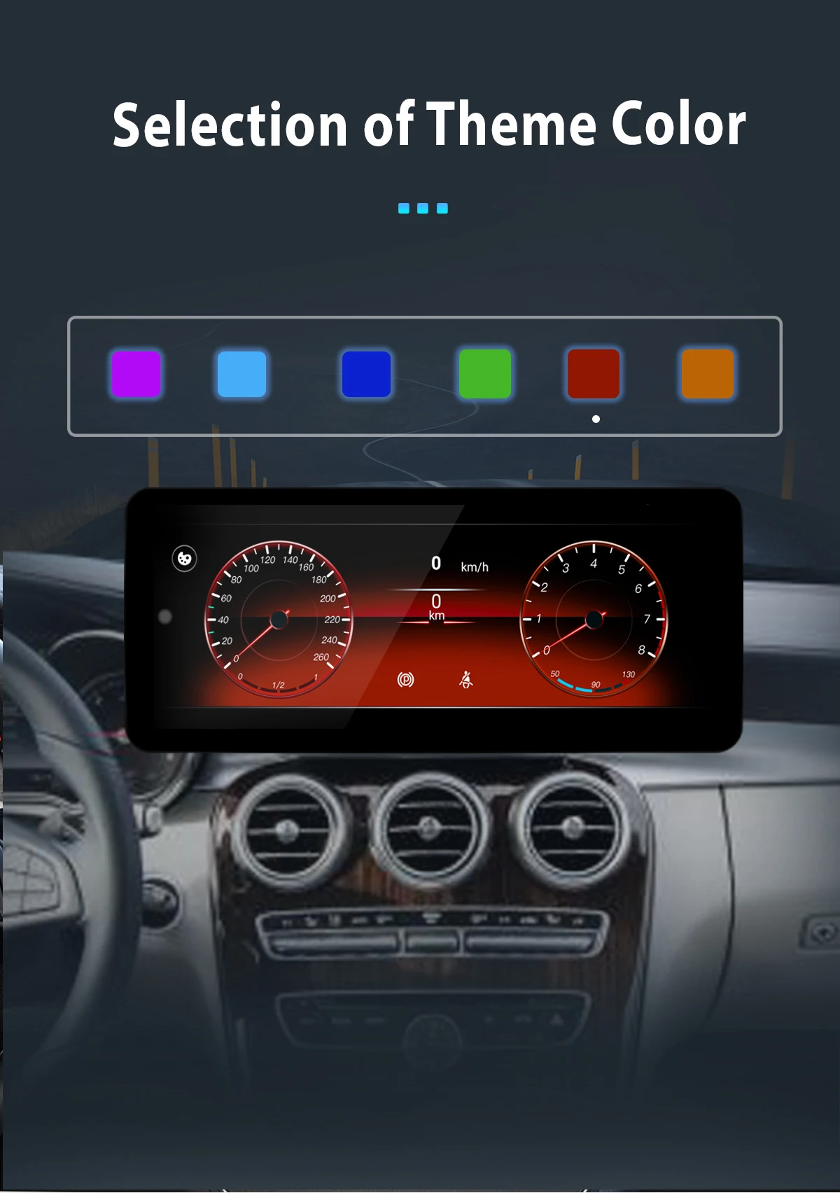 Carplay Android 14 Snapdragon 2015 Autoradio für Mercedes Benz C-Klasse W205 Glc Klasse x253 W446 2013-2017 Multimedia 4g GPS Navi