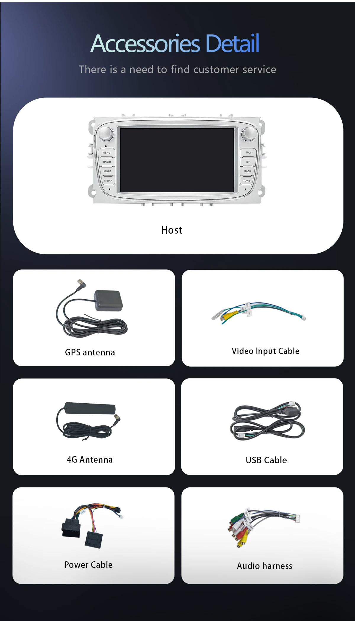 Uckazy 2 din android 14 autoradio für ford focus 2 3 4 mk2 kuga mondeo fiesta transit verbinden S-C max multimedia stereo headunit