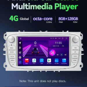 Alternative view of Android 14 Autoradio für Ford Focus 2 3 4 mk2 Kuga Mondeo Fiesta Transit S-C Max Multimedia Stereo Headunit