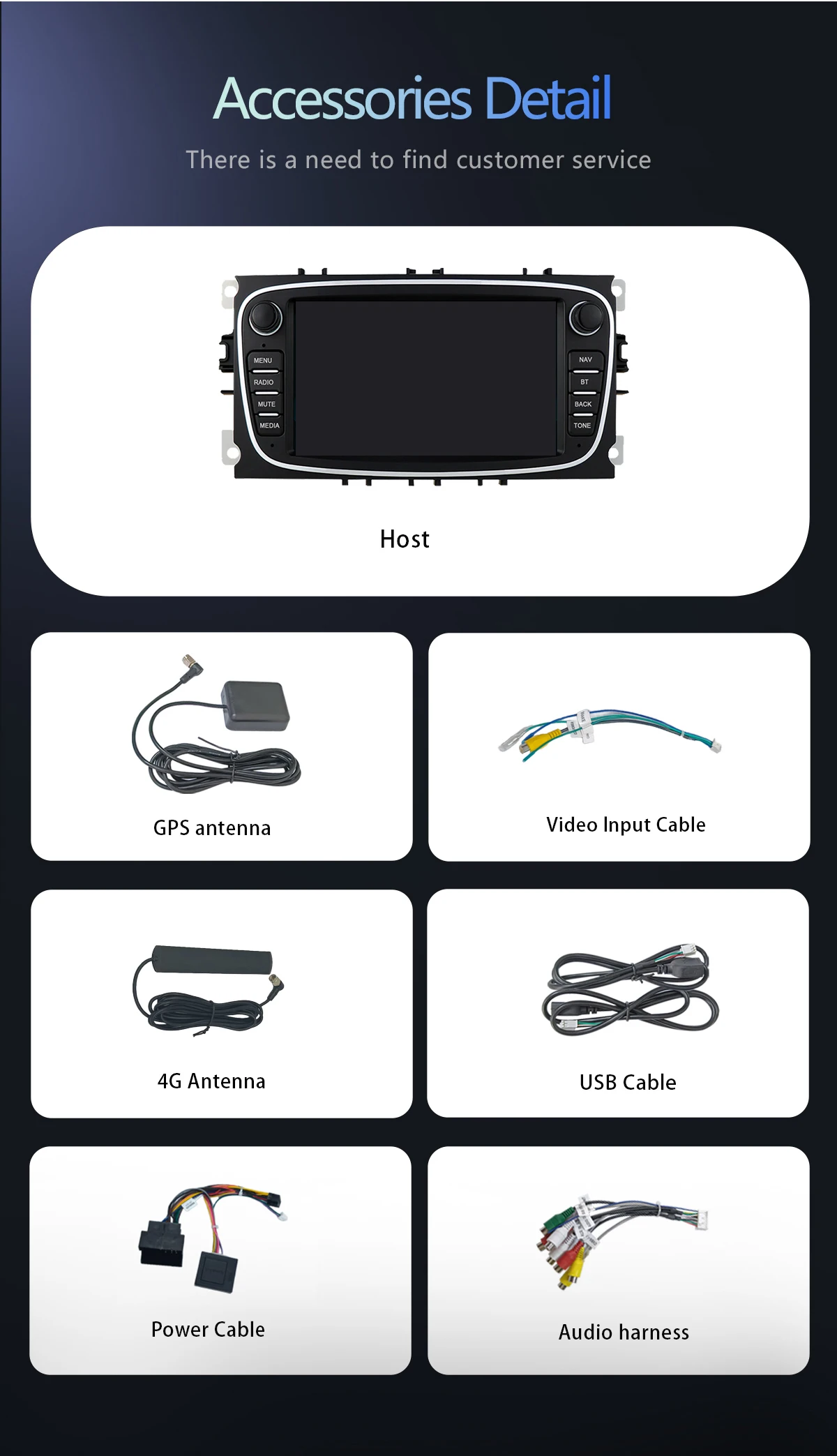 Uckazy Android 14 Autoradio für Ford Focus 2 3 4 MK2 Kuga Mondeo Fiesta Transit Connect S-C MAX Multimedia Stereo HeadUnit