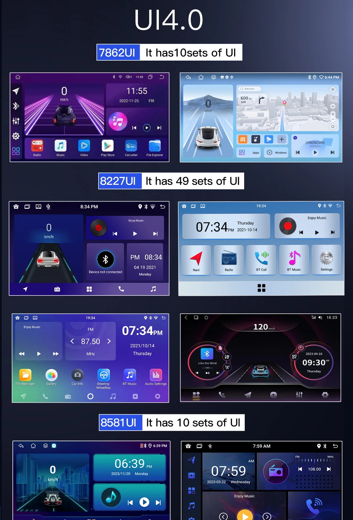 Uckazy Android 14 Autoradio für Ford Focus 2 3 4 MK2 Kuga Mondeo Fiesta Transit Connect S-C MAX Multimedia Stereo HeadUnit