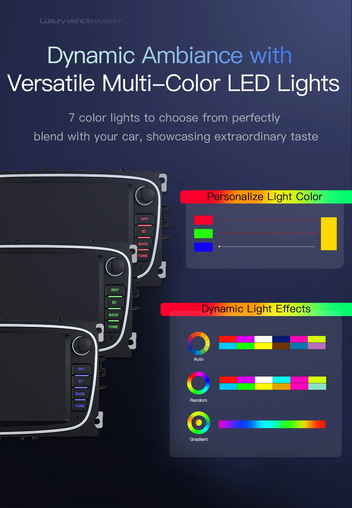 Uckazy Android 14 Autoradio für Ford Focus 2 3 4 MK2 Kuga Mondeo Fiesta Transit Connect S-C MAX Multimedia Stereo HeadUnit
