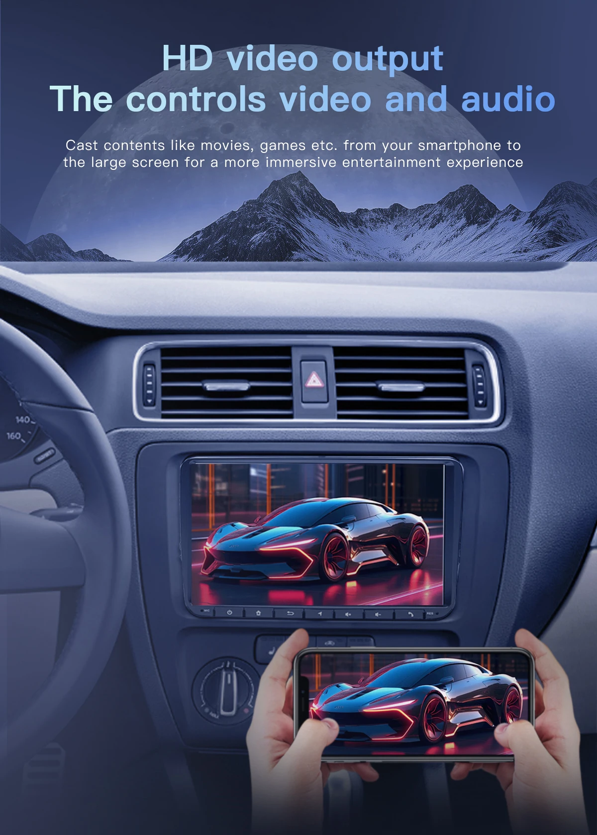 Autoradio 2 din android 14 für vw polo passat b6 b7 cc t5 amarok volk sagen octavia2 superb 2 tiguan sitz leon golf 56 multimedia