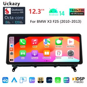 Android Autoradio für bmw x3 f25 x4 f26 2013-2018 GPS Navigation Multimedia Player drahtloses Carplay