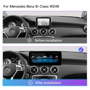 Alternative view of Android 14 Autoradio 10.25 Zoll für Mercedes-Benz W246 2012-2015 Multimedia Stereo GPS Navi Bildschirm 4g