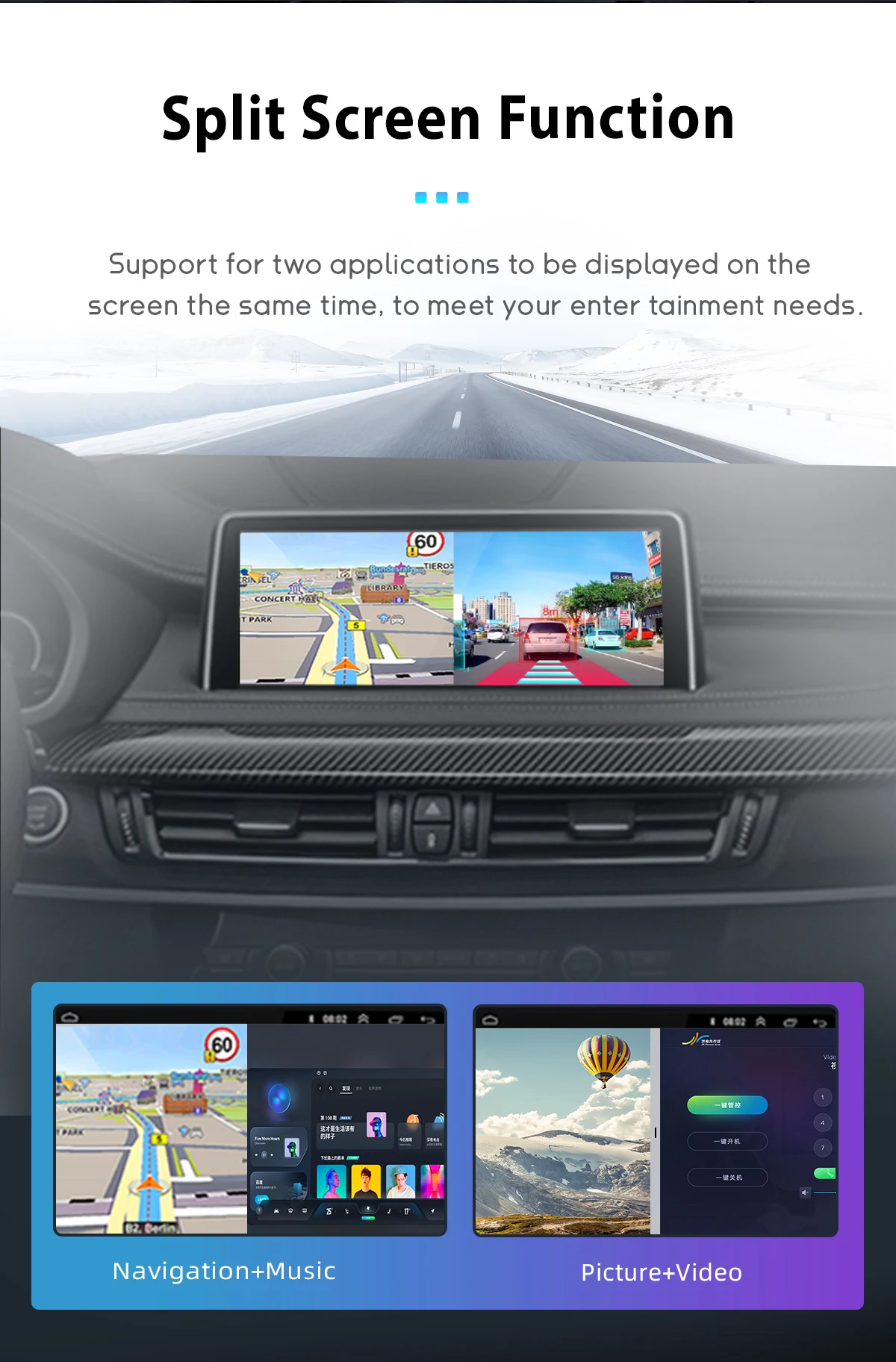 Uckazy Wireless CarPlay für BMW 2er F45 F46 2013-2019 NBT EVO System Autoradio Multimedia Android Auto Navigation GPS