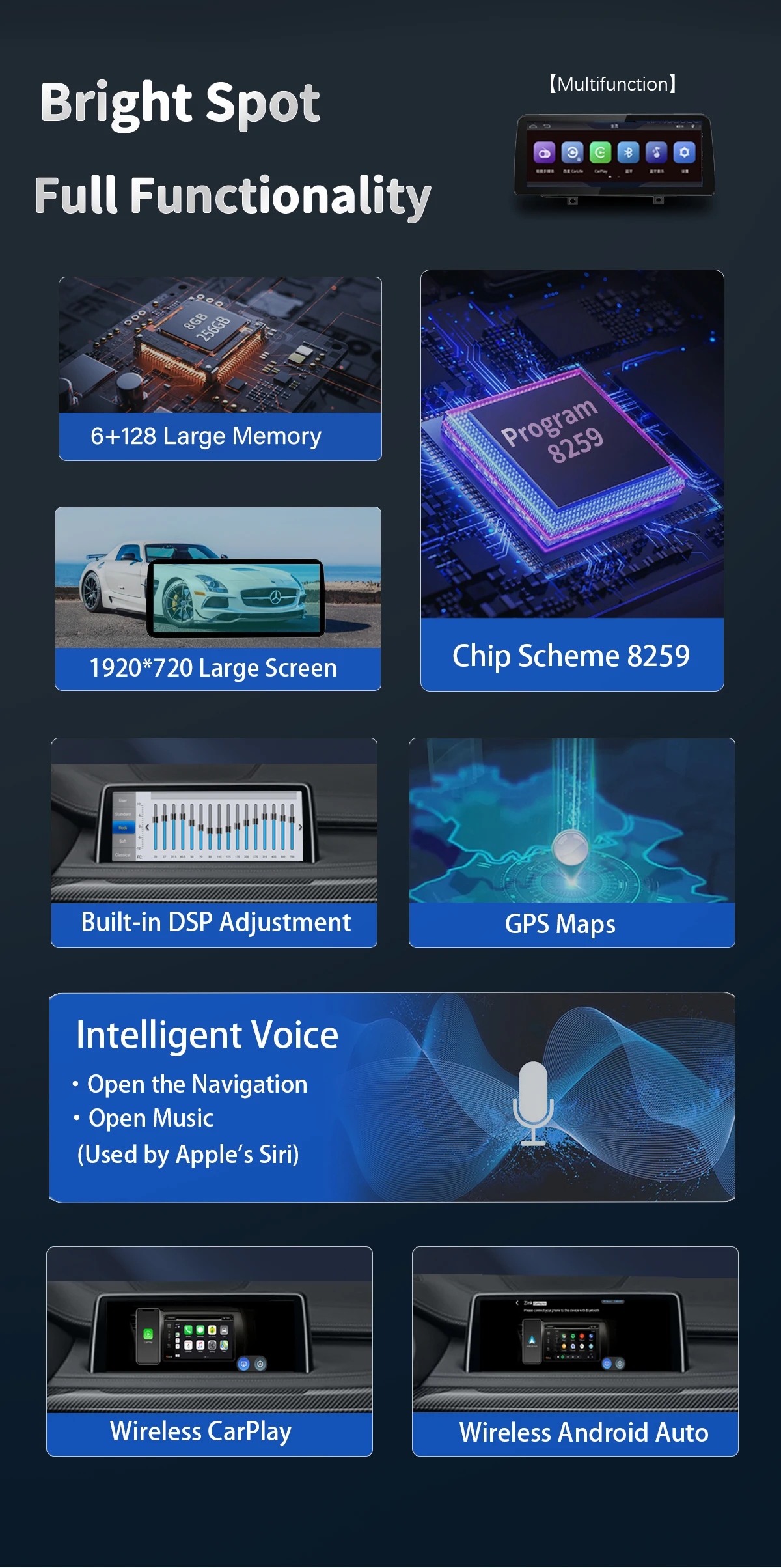 Uckazy Wireless CarPlay für BMW 2er F45 F46 2013-2019 NBT EVO System Autoradio Multimedia Android Auto Navigation GPS