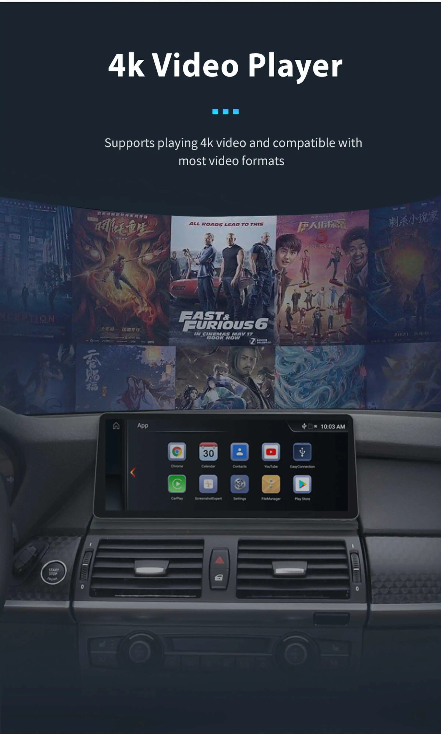 12,3 Zoll Linux/Qualcomm 665 Android 14 Auto Wireless CarPlay Auto Stereo für BMW X5 E70 F15 X6 E71 F16 2007-2013 Radio Bildschirm