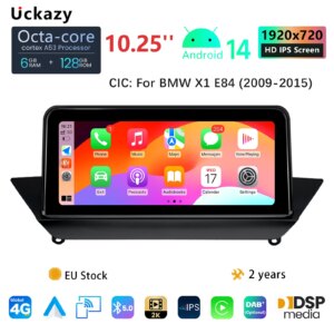 Android 14 Autoradio  für BMW X1 E84 CIC 2009-2015 Wireless Apple CarPlay  DSP