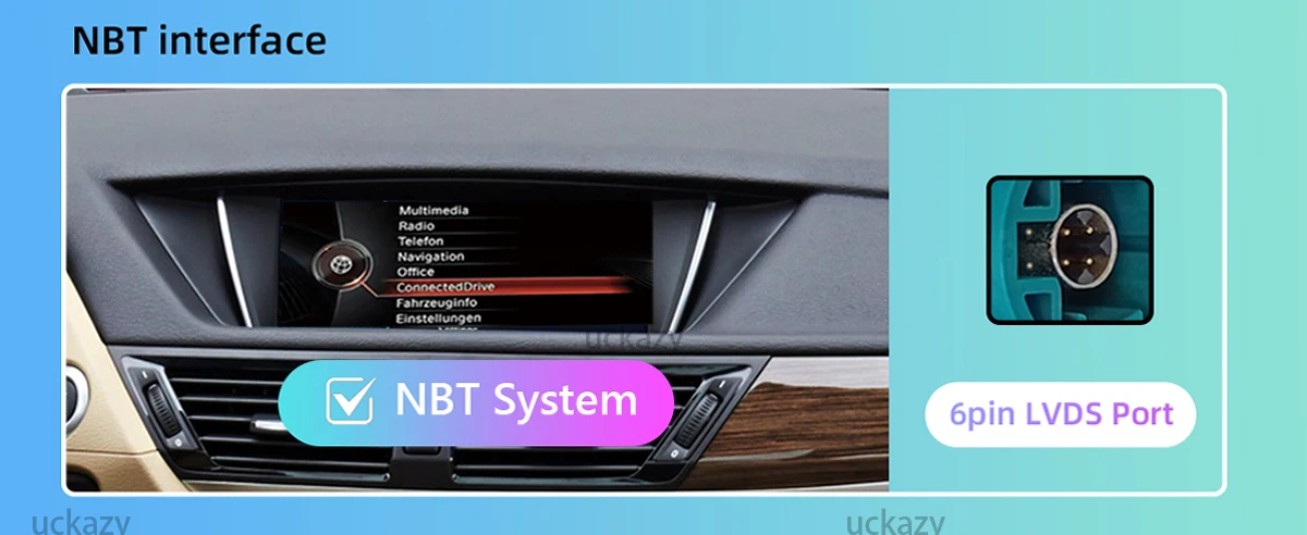 Uckazy CarPlay Autoradio EU Versand für BMW X1 E84 CIC 2009-2015 Wireless Apple CarPlay Android Auto Android 14 DSP