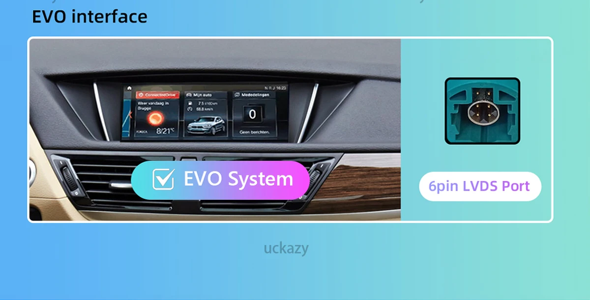Uckazy CarPlay Autoradio EU Versand für BMW X1 E84 CIC 2009-2015 Wireless Apple CarPlay Android Auto Android 14 DSP