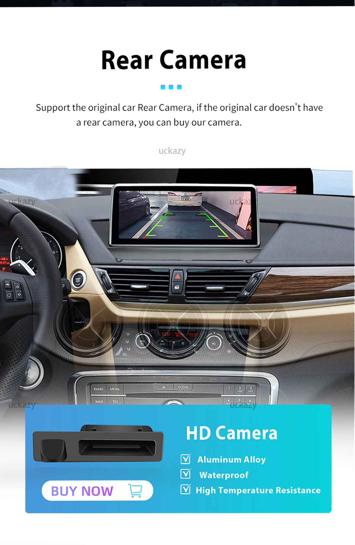 Uckazy CarPlay Autoradio EU Versand für BMW X1 E84 CIC 2009-2015 Wireless Apple CarPlay Android Auto Android 14 DSP