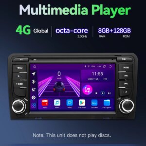 Alternative view of 7 "Carplay Autoradio 2 Din Android 14 Auto Multimedia-Player für Audi A3 8 p S3 2013-2017 RS3 Sportback Bildschirm GPS Navigation 4g