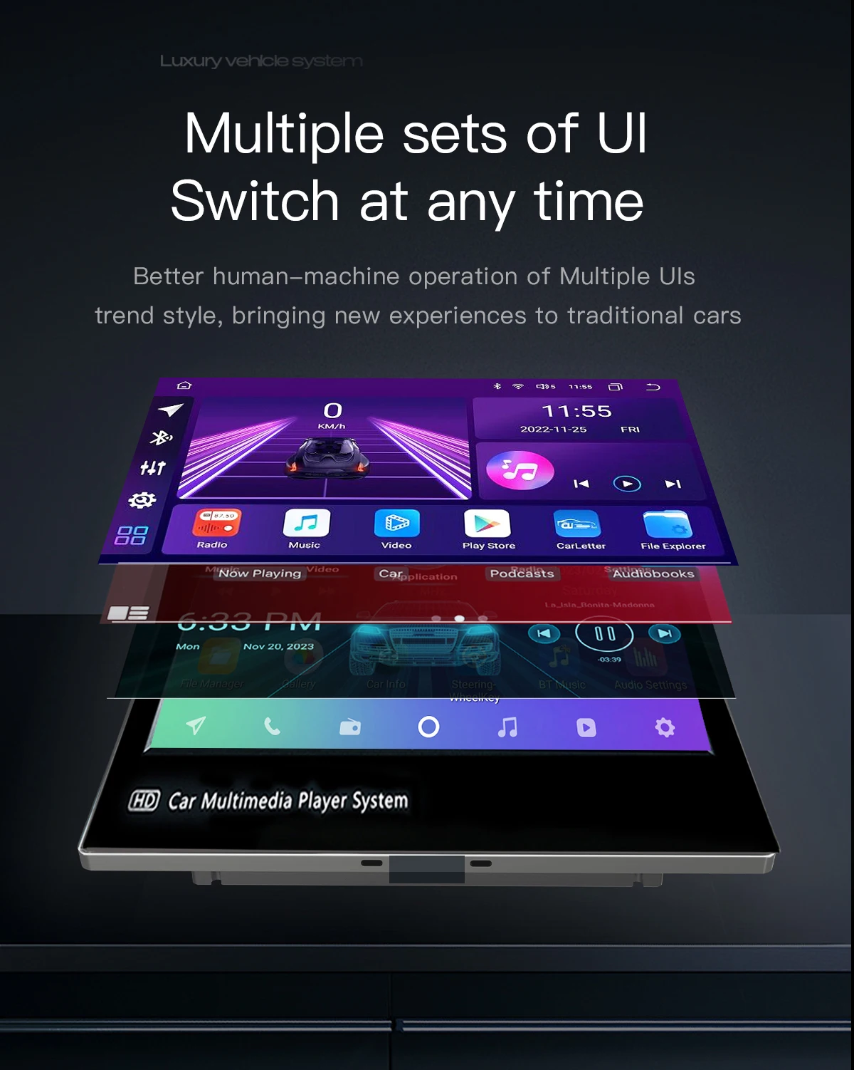 Uckazy 7-Zoll-Carplay Android Auto Universal 1 Din einziehbarer Touchscreen-Auto-Player HD FM AUX-Eingang BT Radio Mirror Link Uckazy 7-Zoll-Carplay Android Auto Universal 1 Din einziehbarer Touchscreen-Auto-Player HD FM AUX-Eingang BT Radio Mirror Link