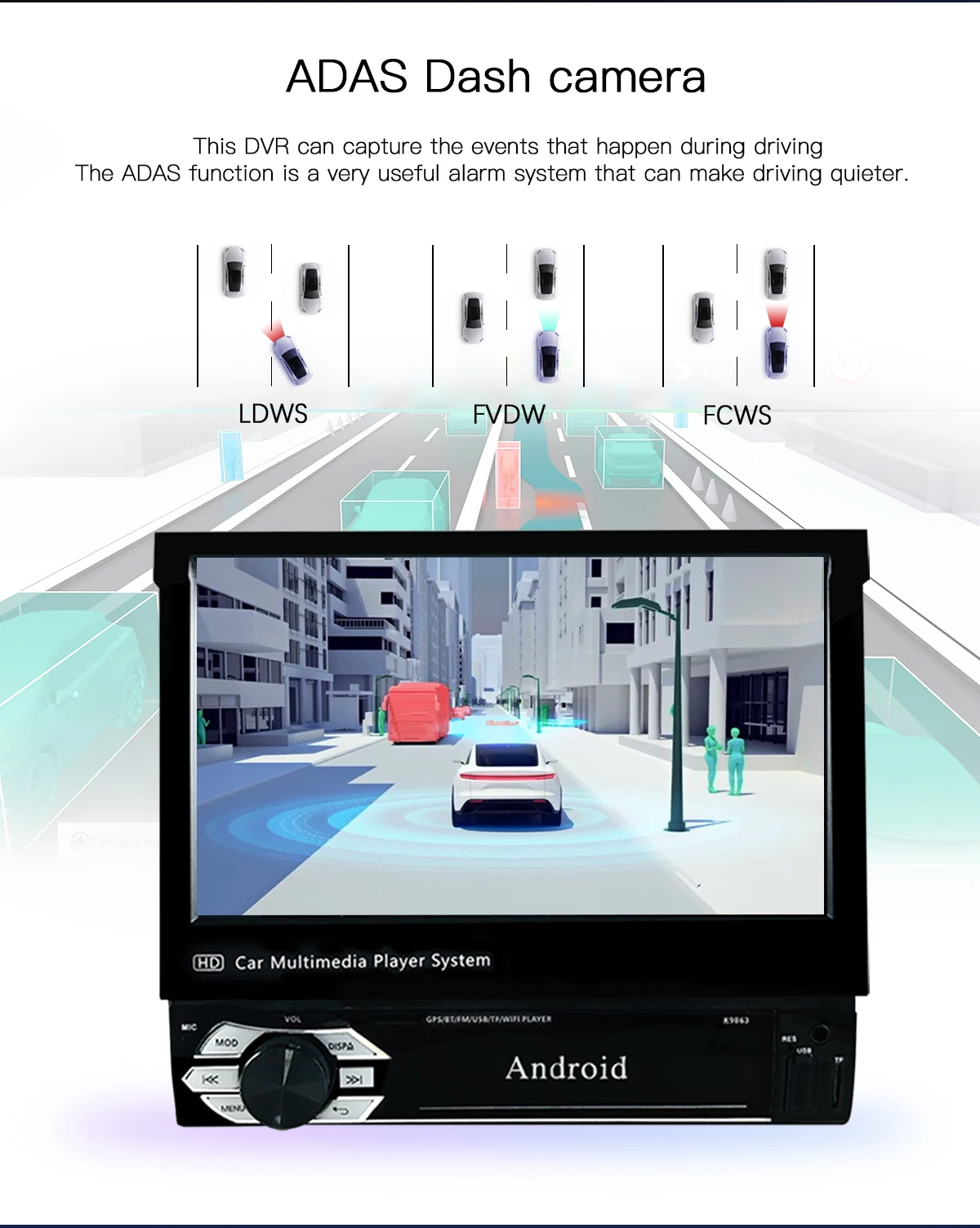 Uckazy 7-Zoll-Carplay Android Auto Universal 1 Din einziehbarer Touchscreen-Auto-Player HD FM AUX-Eingang BT Radio Mirror Link Uckazy 7-Zoll-Carplay Android Auto Universal 1 Din einziehbarer Touchscreen-Auto-Player HD FM AUX-Eingang BT Radio Mirror Link