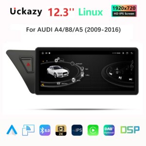 Android Autoradio 12,3 Zoll für Audi A4 A4L B8 A5 2009-2016 Airplay Autolink Funktion Multimedia Carplay