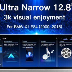 Alternative view of Android 14 Autoradio 12,8" 2400*900  Snapdragon 665 Android Auto GPS Stereo für BMW X1 E84 2009-2015 4G WiFi DSP Multimedia