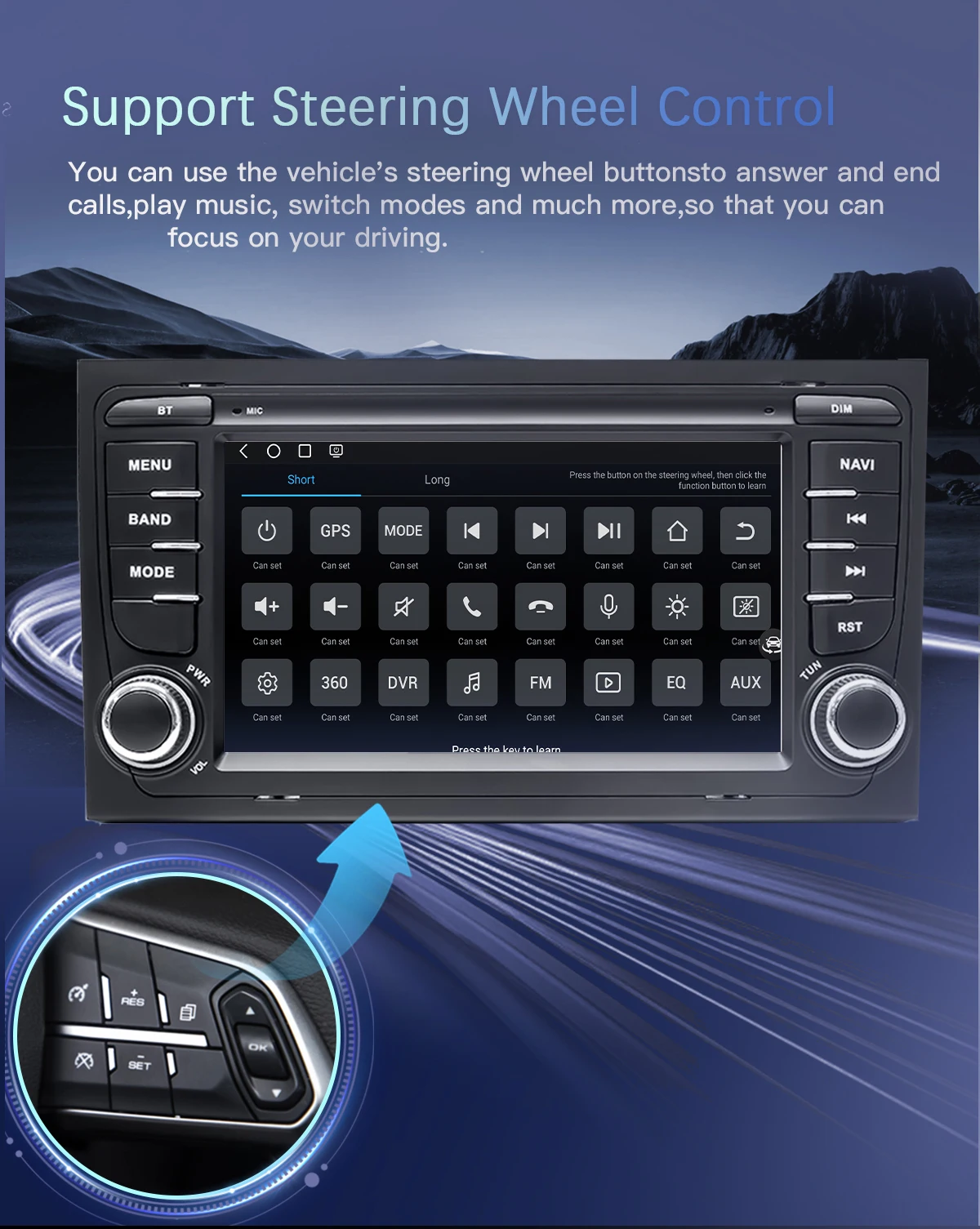 2 din android 14 autoradio für audi a4 b6 b7 s4 b7 b6 rs4 sitz exeo 2012-2015 rs4 b7 radio 2014-2018 multimedia gps audio stereo