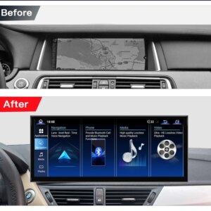 Alternative view of Android Autoradio 12,3 Touchscreen für BMW 5er F07 GT 2010-2018 CIC NBT Navigation GPS Android AUTO Drahtlose CarPlay WIFI