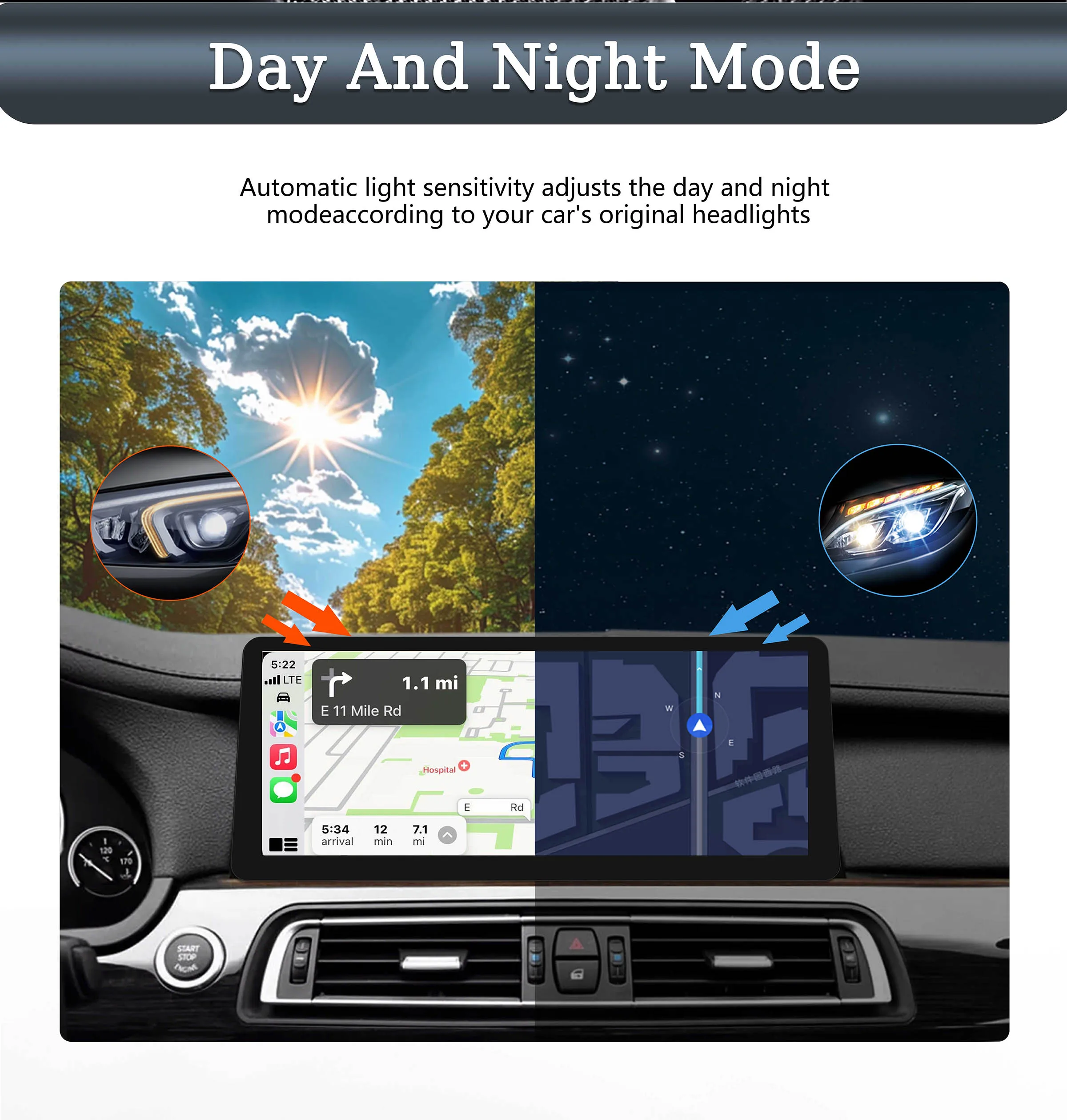 Uckazy 15,8 Touchscreen Auto Radio Multimedia Video Player Für BMW 5er F07 GT 2010-2018 CIC NBT Navigation GPS Android AUTO Drahtlose CarPlay WIFI