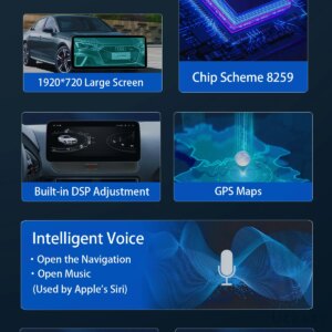 Alternative view of Android Autoradio14 10,25 Zoll für Audi Q5 2009-2016 Stereo Bildschirm GPS Navigation Multimedia HeadUnit BT GPS WIFI 4G