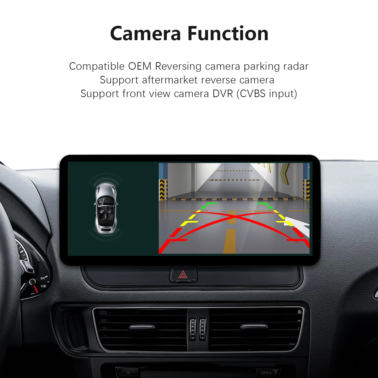 12,3 Zoll ultraschmaler Bildschirm GPS-Navigation Wireless Carplay Linux für Audi Q5 2009–2017 BT Auto Multimedia Video Radio Player WiFi Auto Tools