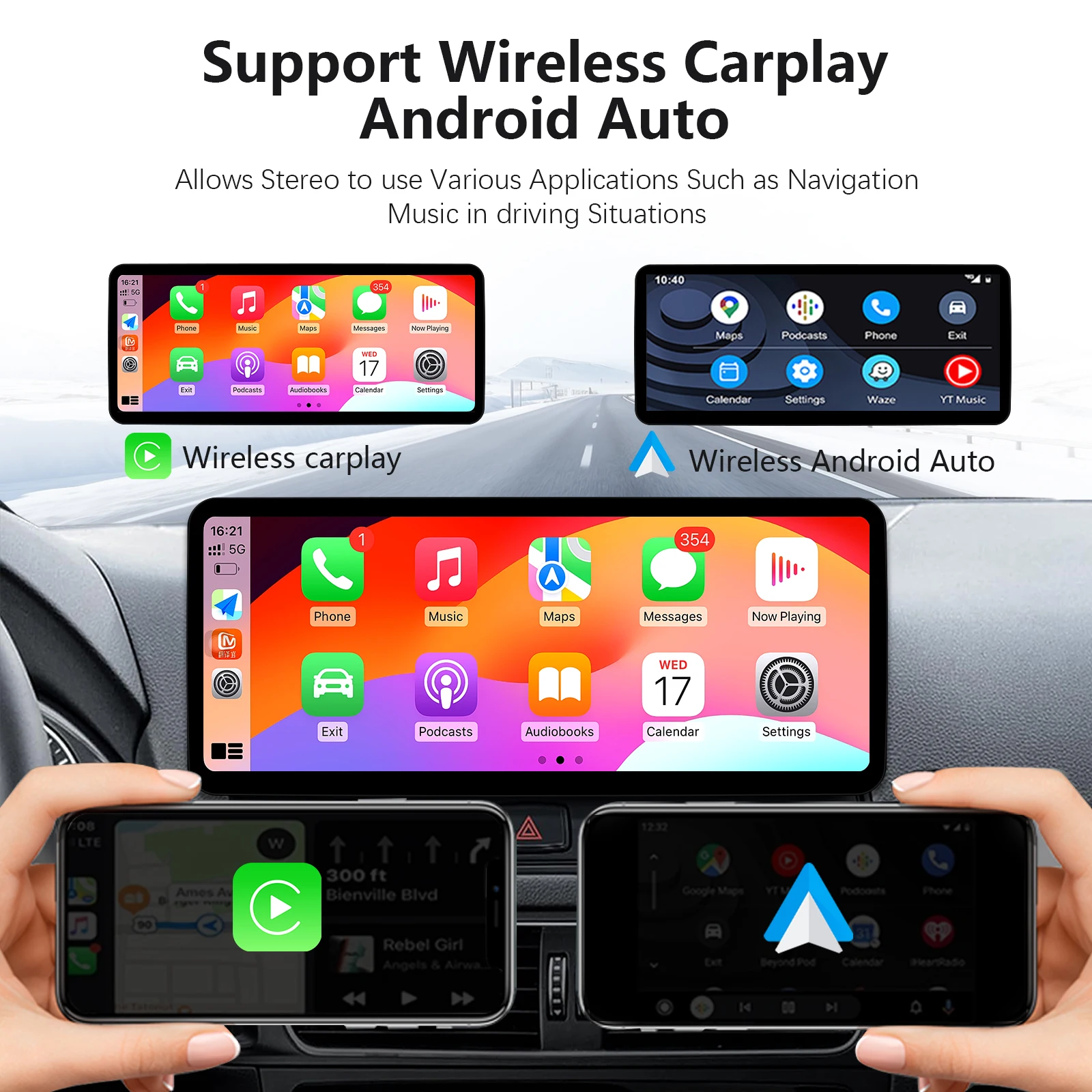 12,3 Zoll ultraschmaler Bildschirm GPS-Navigation Wireless Carplay Linux für Audi Q5 2009–2017 BT Auto Multimedia Video Radio Player WiFi Auto Tools