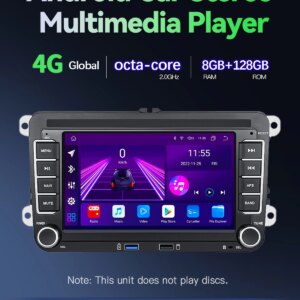 Alternative view of Android Autoradio  für VW Volkswagen Skoda Octavia Golf 5 6 Touran Passat B6 Polo Jetta Sharan Caddy Sitz Carplay