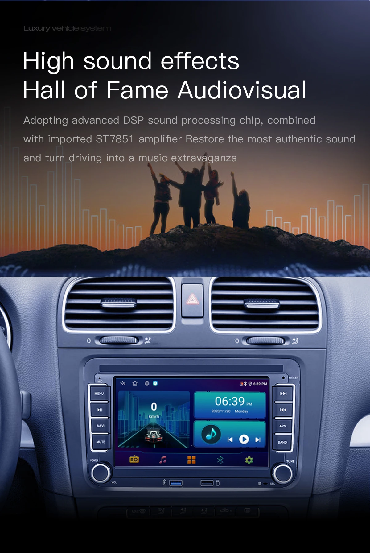 7'usb 2 din android Autoradio GPS für VW Volkswagen Skoda Octavia Golf 5 6 Touran Passat B6 Polo Jetta Sharan Caddy Sitz Carplay