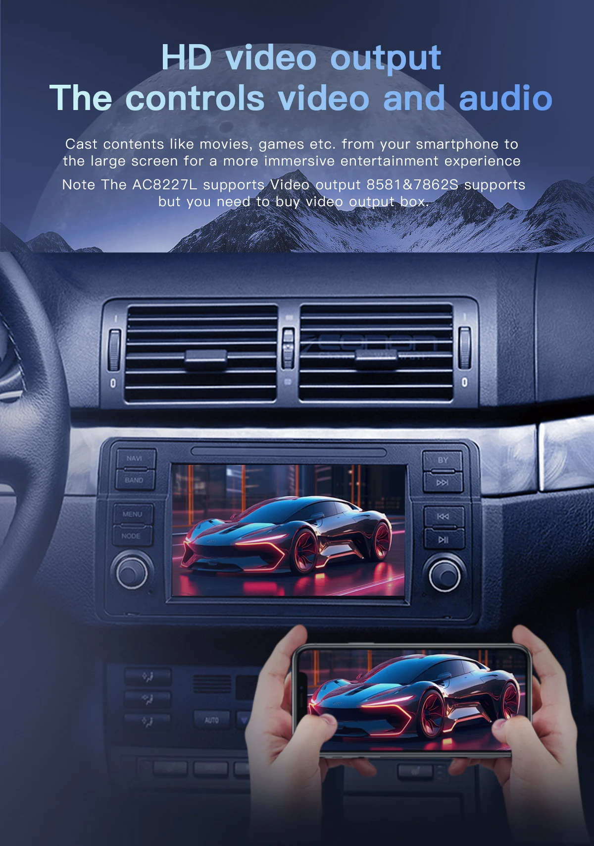 8GB 1 Din Android 14 Autoradio für BMW E46 M3 Rover 75 Coupe318/320/325/330/335 Multimedia Stereo Audio Head Unit GPS Navigation