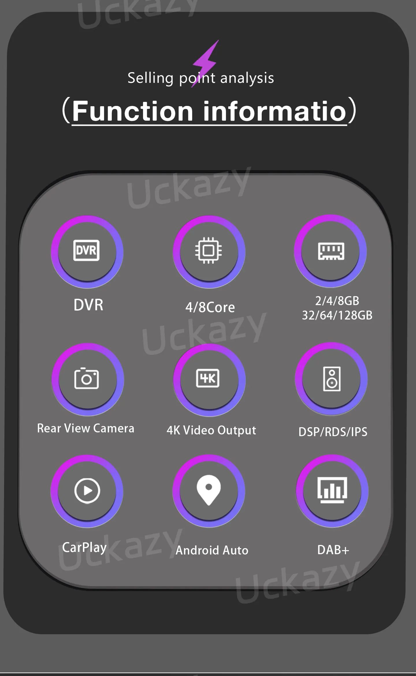 Android 14 Autoradio-Multimedia-Player für Suzuki Swift 2008-2016 Navigation Head Unit Audio Stereo Carplay – Bild 6