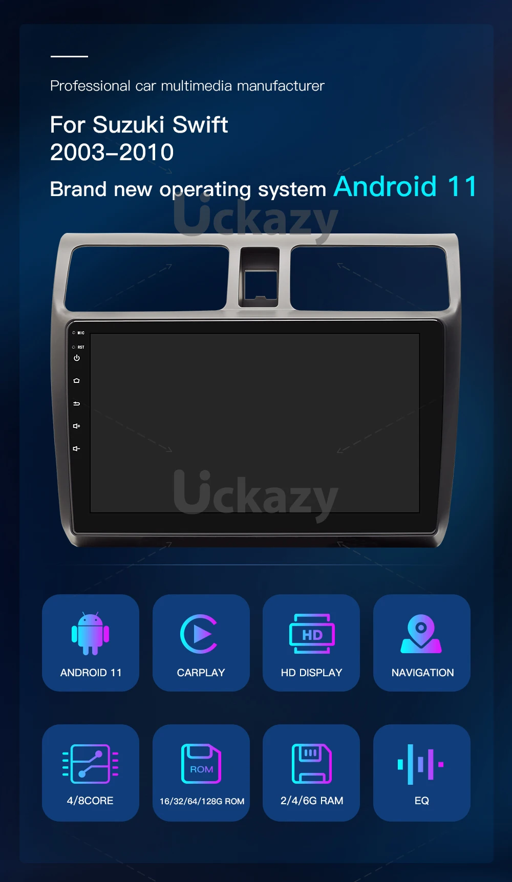 2 din android 14 Autoradio-Multimedia-Player für Suzuki Swift 2008 2010 2013-2016 Navigation Head Unit Audio Stereo Carplay 2 din android 14 Autoradio-Multimedia-Player für Suzuki Swift 2008 2010 2013-2016 Navigation Head Unit Audio Stereo Carplay