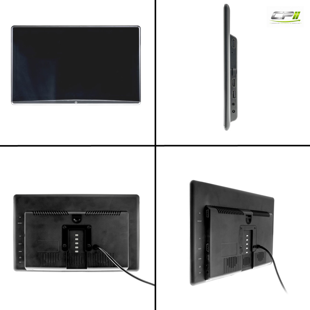 AMPIRE 12.4" RSE-Monitor mit Kopfstützen-Halterung, HDMI In/Out